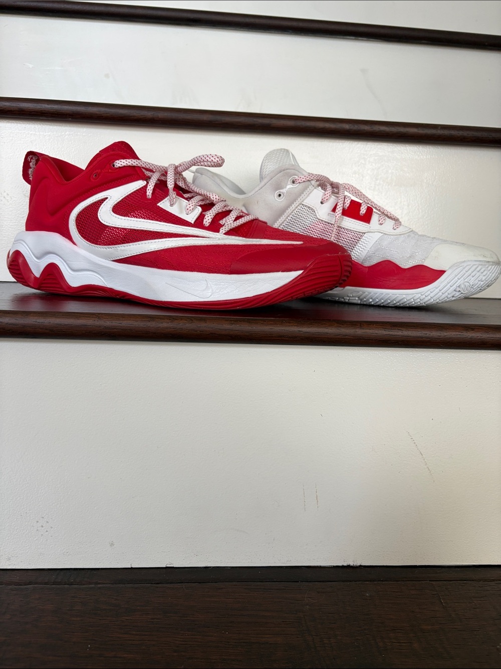 Nike Giannis Immortality White and Red Color Way Size 12